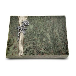 Grabtafel Tropical Green Strikt Rose 2 (Alu)