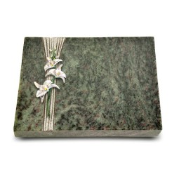 Grabtafel Tropical Green Strikt Orchidee (Color)