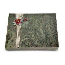 Grabtafel Tropical Green Strikt Rose 1 (Color)