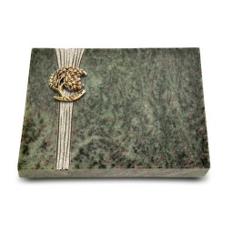 Grabtafel Tropical Green Strikt Baum 1 (Bronze)