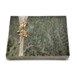 Grabtafel Tropical Green Strikt Rose 8 (Bronze)