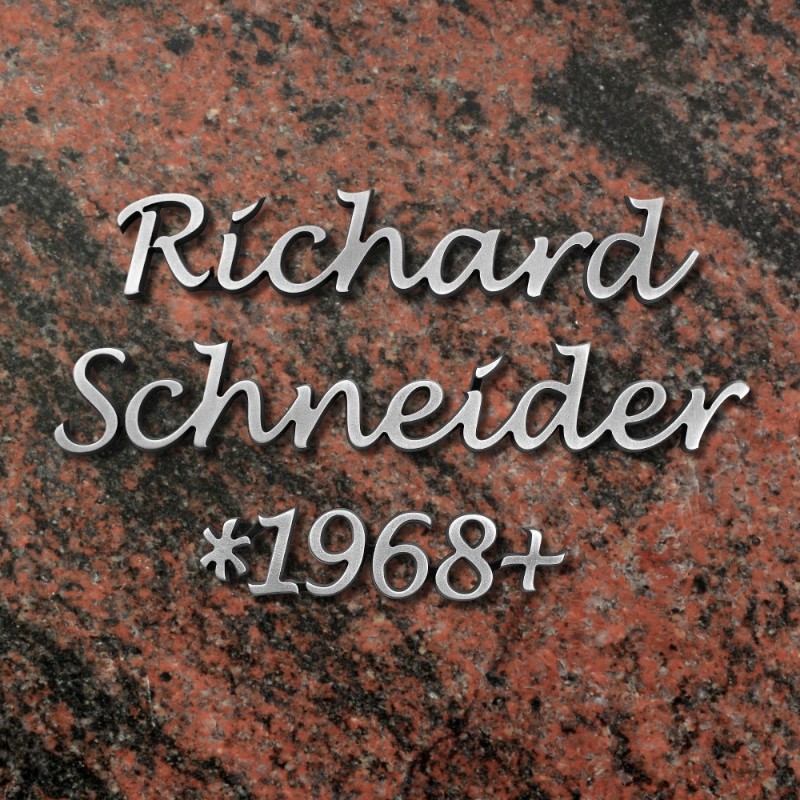 MA9 1x Metall-Schriftzeichen aus Aluguss