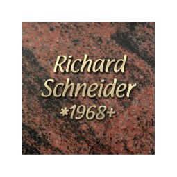 MB1 1x Metall-Schriftzeichen aus Bronzeguss