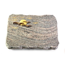 Grabplatte Juparana Vogelschwarm