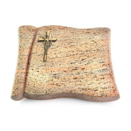 Grabbuch Voltaire/Raw Silk Kreuz/Ähren (Bronze)