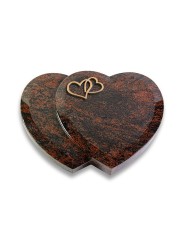 Grabstein Amoureux/Aruba Herzen (Bronze)