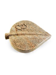 Grabstein Folia/New-Kashmir Herzen (Bronze)
