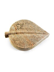 Grabstein Folia/New-Kashmir Papillon (Bronze)