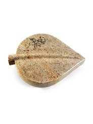 Grabstein Folia/New-Kashmir Rose 2 (Bronze)