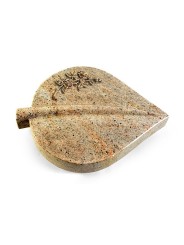 Grabstein Folia/New-Kashmir Rose 5 (Bronze)