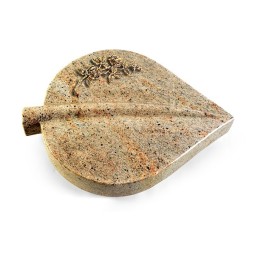 Grabstein Folia/New-Kashmir Rose 5 (Bronze)