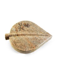 Grabstein Folia/New-Kashmir Rose 6 (Bronze)