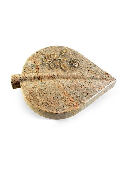Grabstein Folia/New-Kashmir Rose 13 (Bronze)