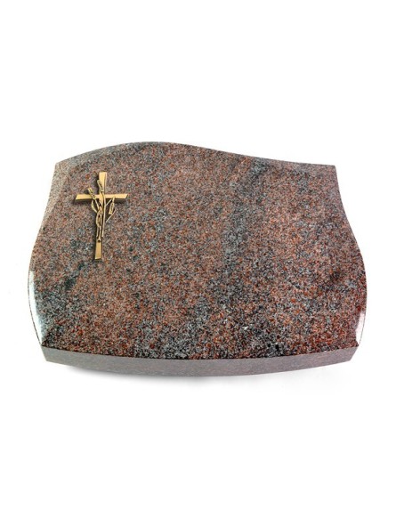 Grabstein Galaxie/Paradiso Kreuz/Ähren (Bronze)