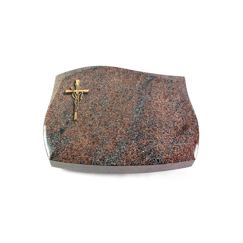 Grabstein Galaxie/Paradiso Kreuz/Ähren (Bronze)