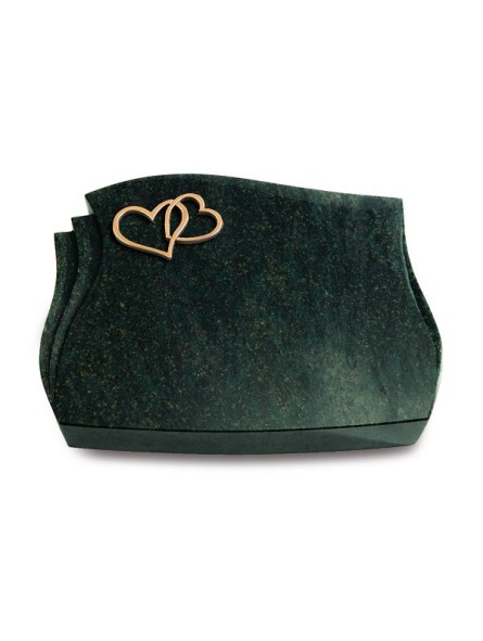 Grabstein Liberty/Tropical-Green Herzen (Bronze)