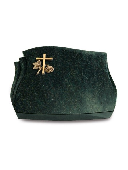 Grabstein Liberty/Tropical-Green Kreuz 1 (Bronze)