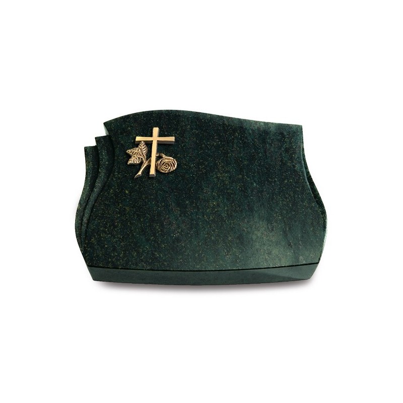 Grabstein Liberty/Tropical-Green Kreuz 1 (Bronze)