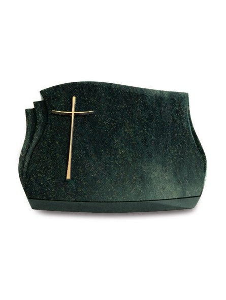 Grabstein Liberty/Tropical-Green Kreuz 2 (Bronze)