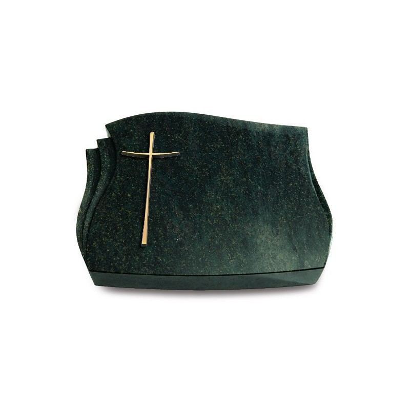 Grabstein Liberty/Tropical-Green Kreuz 2 (Bronze)