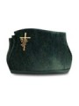 Grabstein Liberty/Tropical-Green Kreuz/Rose (Bronze)