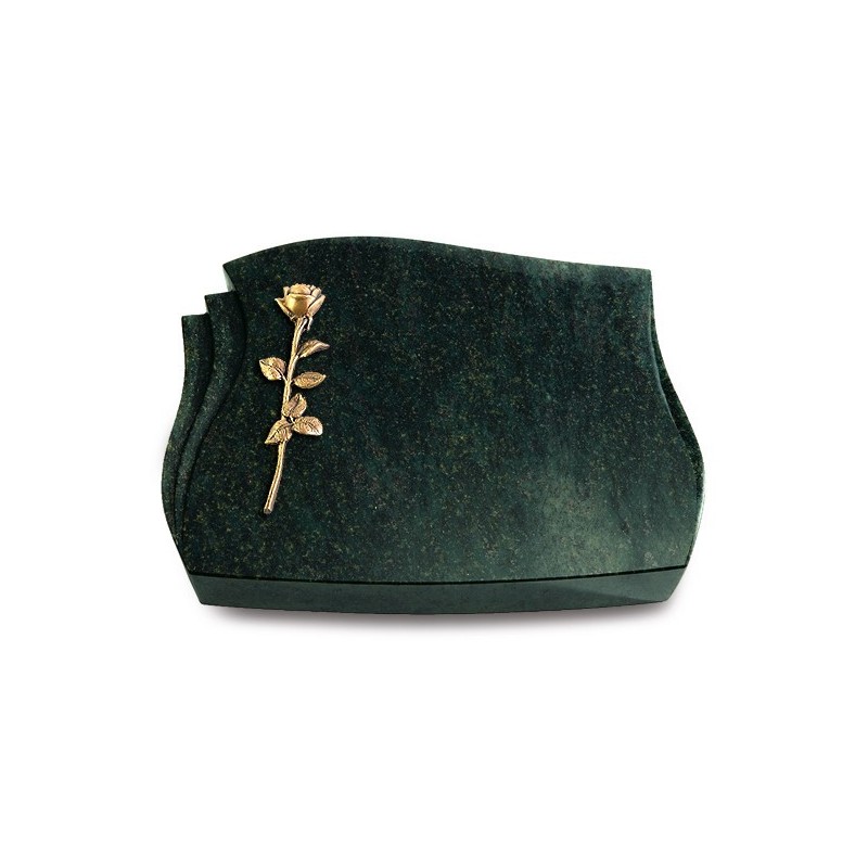 Grabstein Liberty/Tropical-Green Rose 12 (Bronze)