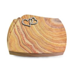 Grabstein Paris/Rainbow Herzen (Alu)