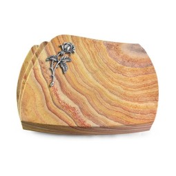 Grabstein Paris/Rainbow Rose 2 (Alu)