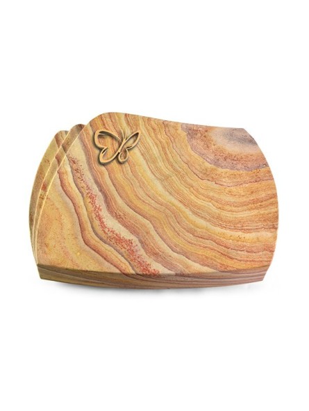 Grabstein Paris/Rainbow Papillon (Bronze)