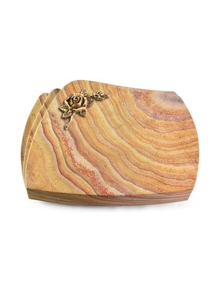 Grabstein Paris/Rainbow Rose 1 (Bronze)