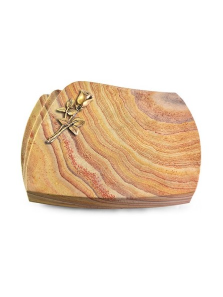 Grabstein Paris/Rainbow Rose 8 (Bronze)