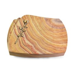 Grabstein Paris/Rainbow Rose 12 (Bronze)