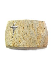 Grabstein Roma/New-Kashmir Kreuz/Ähren (Alu)