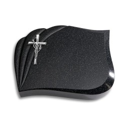 Grabstein Eterna/Indisch-Impala Kreuz/Ähren (Alu)