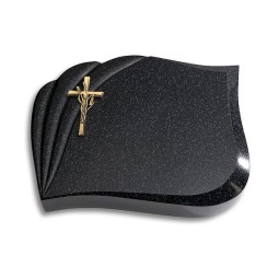 Grabstein Eterna/Indisch-Impala Kreuz/Ähren (Bronze)