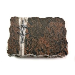 Grabplatte Barap Strikt Lilienzweig (Alu)