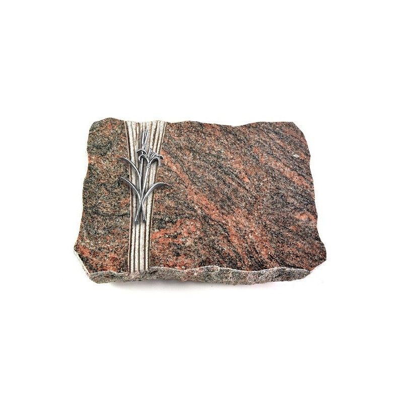 Grabplatte Himalaya Strikt Lilienzweig (Alu)