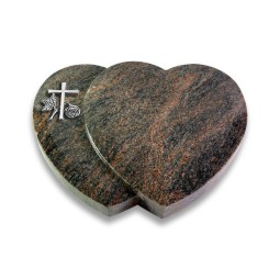 Grabstein Amoureux/Himalaya Kreuz 1 (Alu)