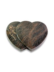 Grabstein Amoureux/Himalaya Rose 2 (Bronze)