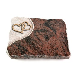 Grabplatte Aruba Folio Herzen (Bronze)