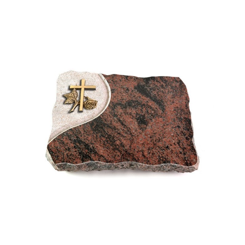 Grabplatte Aruba Folio Kreuz 1 (Bronze)