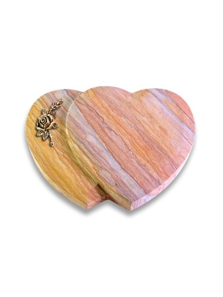 Grabstein Amoureux/Rainbow Rose 1 (Bronze)