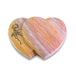 Grabstein Amoureux/Rainbow Rose 2 (Bronze)