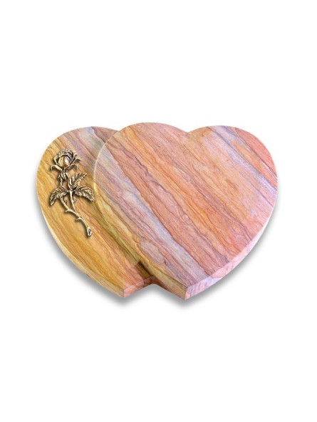Grabstein Amoureux/Rainbow Rose 2 (Bronze)