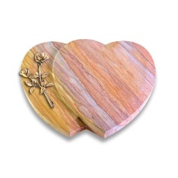 Grabstein Amoureux/Rainbow Rose 10 (Bronze)