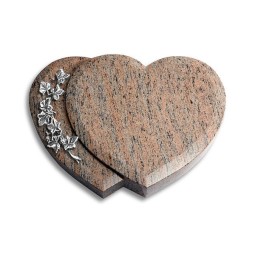 Grabstein Amoureux/Raw-Silk Efeu (Alu)