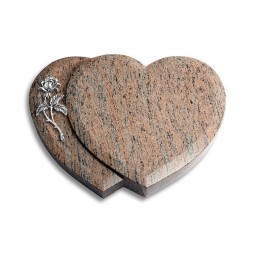 Grabstein Amoureux/Raw-Silk Rose 2 (Alu)