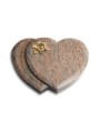 Grabstein Amoureux/Raw-Silk Rose 4 (Bronze)