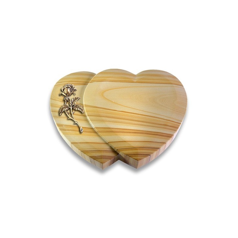 Grabstein Amoureux/Woodland Rose 2 (Bronze)