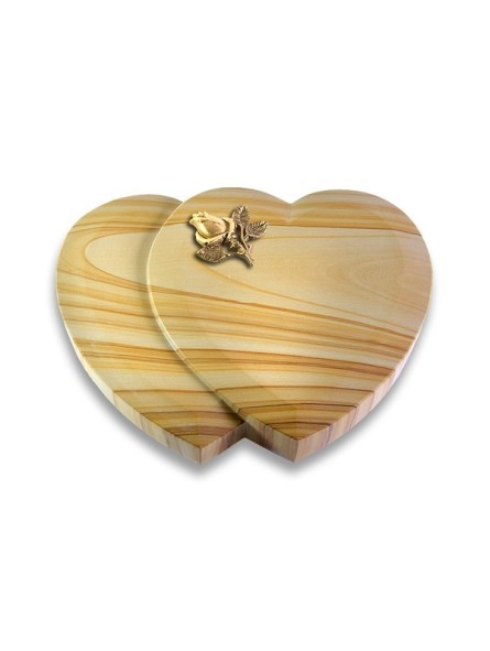 Grabstein Amoureux/Woodland Rose 3 (Bronze)